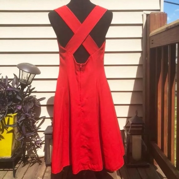 P.J. Klein | Vintage 1980’s Minimalist Red Dress - Picture 6 of 15
